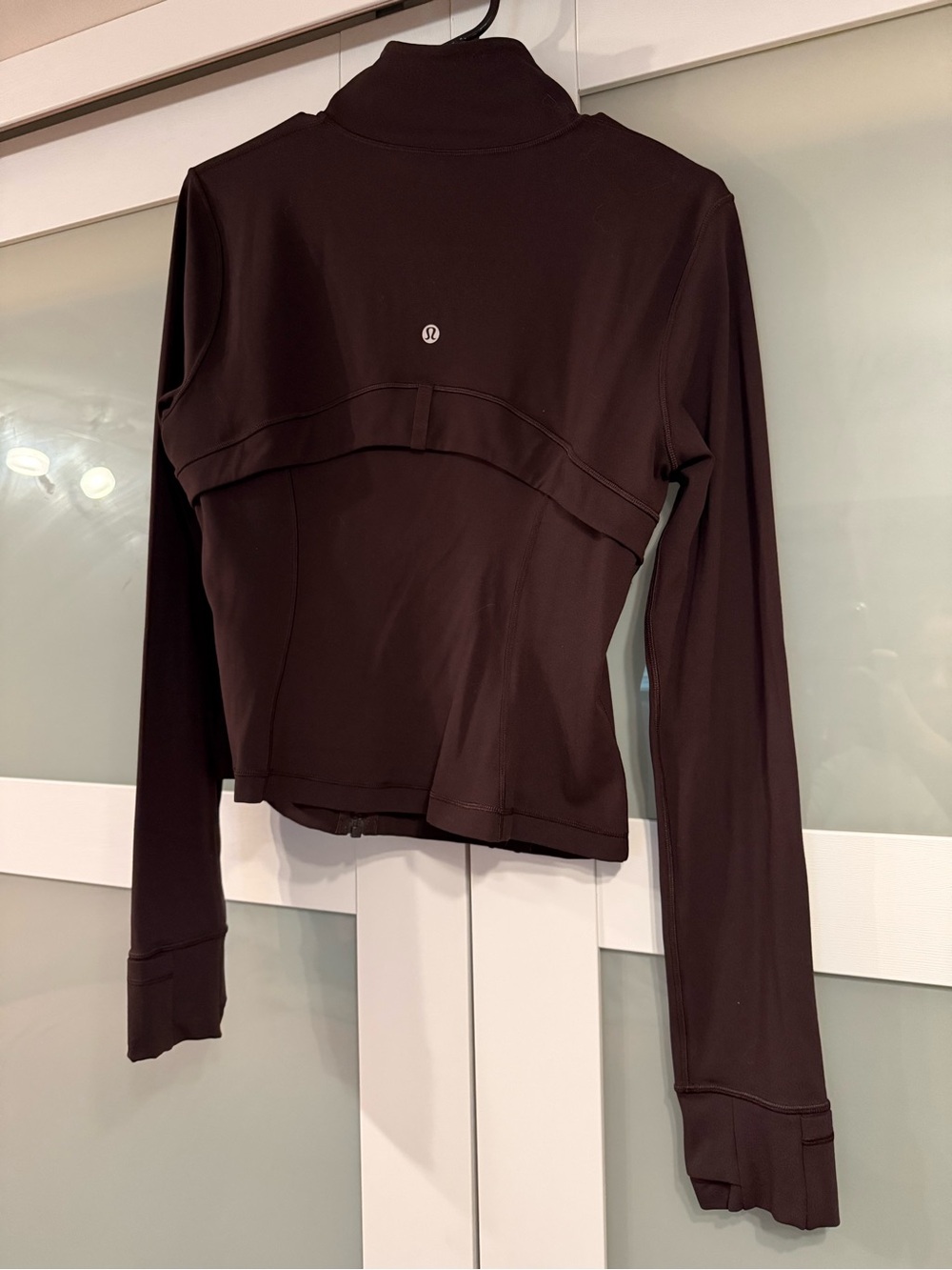 Lululemon Define Cropped Sequoia Dark Brown Zip-Front Active Jacket - Picture 2 of 7